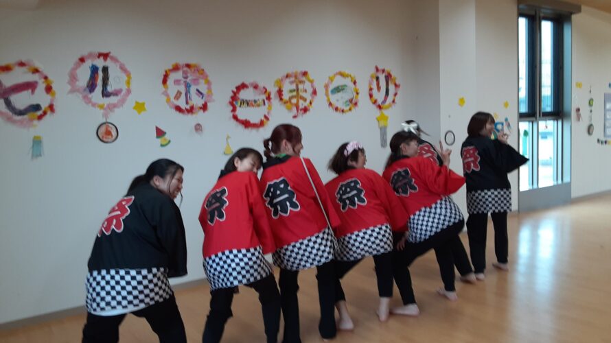 日曜保育（地域のお祭りに参加）